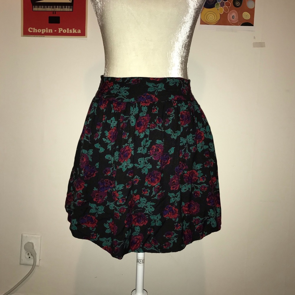 Kimchi Blue rose pattern skirt